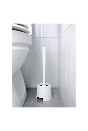 IKEA Λευκή βούρτσα τουαλέτας Bolmen 20159522