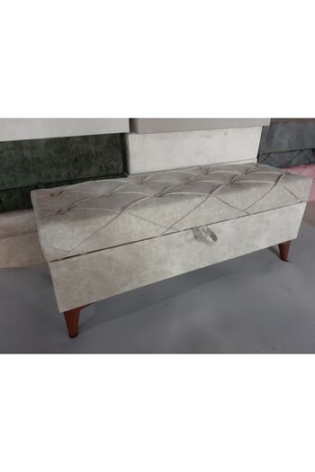 YUSE MOBİLYA VE AKSESUAR Yatak Ucu Puf 120 X 40 X 45