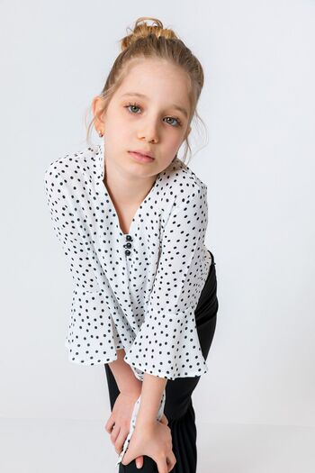 incity Girl's Pleated Flared Trousers