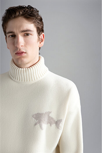 PAUL&SHARK MEN'S WOOLLEN TURTLENECK