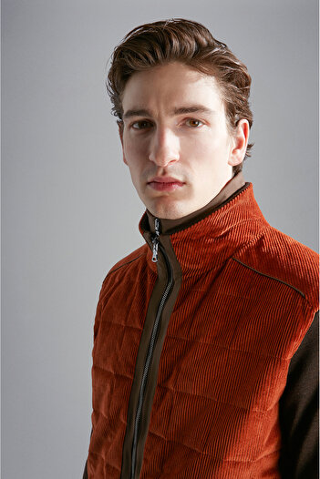 PAUL&SHARK MEN'S ZIPPED PULLOVER C.W. WOOL