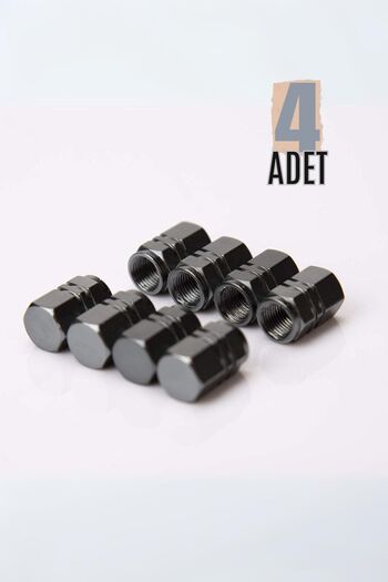 KDOT Aluminyum Sibop Kapağı Dörtlü Set Titanyum Gri 4 Adet