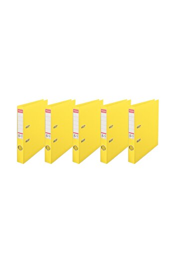 Esselte Narrow Plastic Folder (9945) Yellow 5 Pack