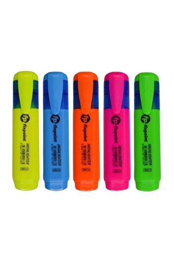 FixPoint Highlighter Set of 5 Yellow-Pink-Orange-Green-Blue (P-5785)
