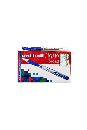 Uni Um-153 Signo Broad 1.00 Mm Blue Signature Pen - Box of 12