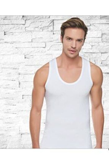 Tutku Men's Cotton Undershirt - Strappy and Ribbed, Pack of 5