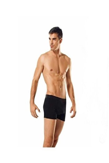 Tutku Men's Black 12-pack Lycra Boxer