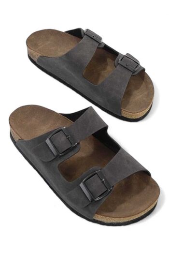 Lideral Unisex Children and Youth Slippers - Orthopedic Sole, Double Banded Buckle, Daily Comfortable Home & Outdoor Slippers