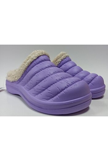 AkınalBella Furry Inside and Closed Front Eva Winter Home Street and Work Slippers