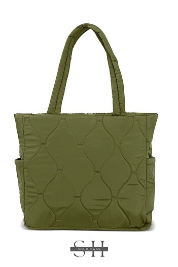 MUBO Waterproof Large Volume Pouf Shopper - Shoulder and Arm Bag for School and Sports