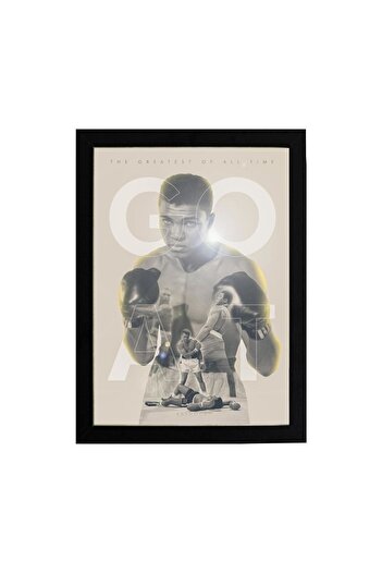 KAYNOCK Muhammad Ali, Greatest Of All Time, Goat, Boks, Poster Tablo Dijital Tasarım Tablo