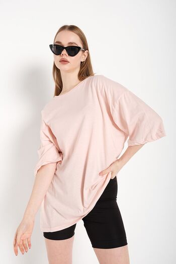Know Women's Pink Oversize T-shirt