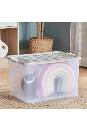 Home Box صندوق تخزين متعدد الأغراض مع عجلات من جوانا - 75 لتر