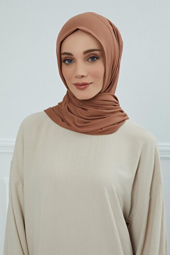 Aisha's Design Plain Combed Cotton Shawl, Dark Brown, Cts-5, Dark Brown