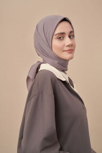 ARMANDA Jazz Cotton Scarf - Dark Mink
