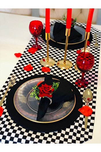 Ayd Home Set of 4 Red Rose Napkin Rings Romantic Napkin Holder Tableware Presentation Valentine's Day February 14 Valentines