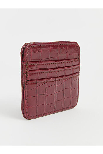 LC Waikiki Ecru Women's Card Holder - Leather Look Lcw Accessories