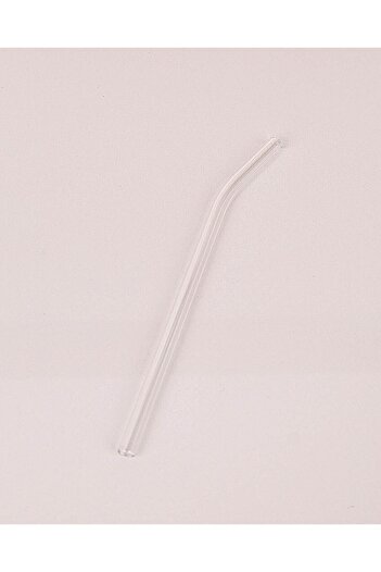 Hanedanev 3 Adet Kokteyl Sunum Pipeti Cam Pipet Isıya Dayanıklı Eğimli 20cm Şeffaf Cam Pipet Tekli