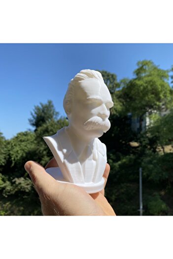 Root Made Friedrich Nietzsche Büst Niçe Büst Dekoratif Biblo Kitaplık Dekor 15cm