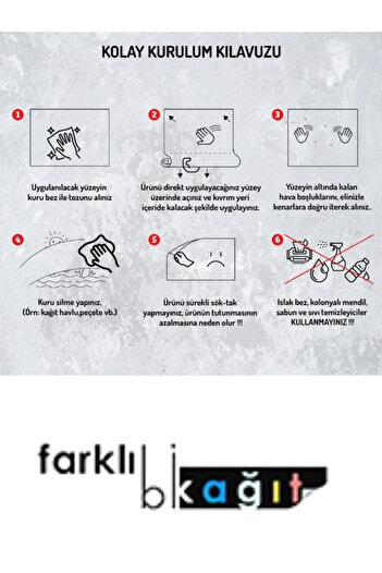 Farklı Bi Kağıt 2’li Akıllı Kağıt Yazı Tahtası Beyaz Pratik Portatif Tutunabilir Yapıştırma Gerektirmez 100x100cm