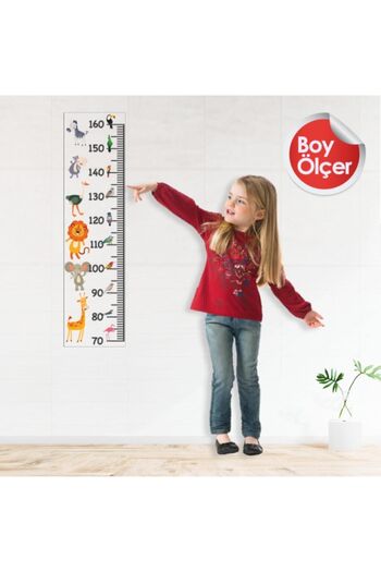 Farklı Bi Kağıt Yazı Tahtası Boy Ölçer Renkli 25x95cm