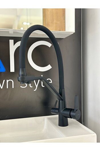 FLEKO New Purified Black Flexible Pipe Sink Faucet