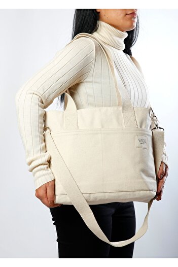 VAGO COLLECTION Canvas Bag College Model Zippered