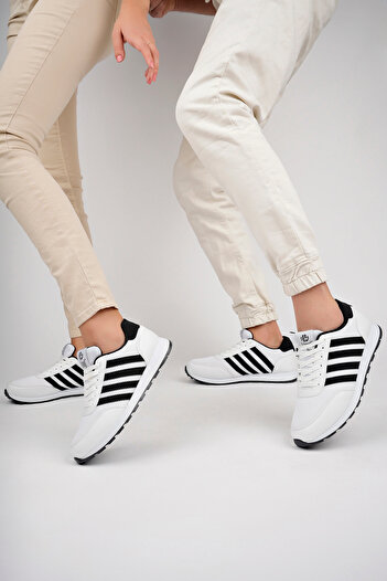 Khayt Beyaz - Falcon Rahat Günlük Unisex Spor Ayakkabı