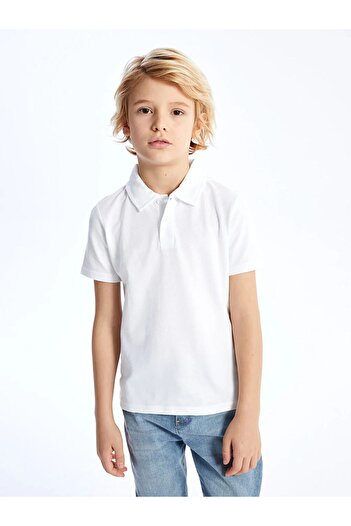 LC Waikiki LCW Kids Polo Collar Basic Short Sleeve Boy's T-Shirt