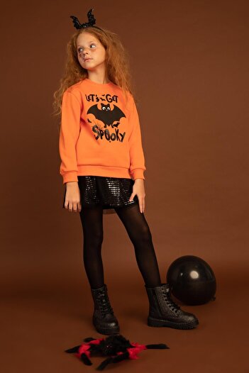 DeFacto Hallowen Themed Girl's Tulle Skirt - Y8951A622Wn