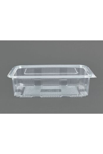 Özge Plastic Leakproof Container 1500 Cc Leakproof with Lid 10 Pieces
