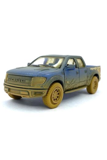 Kinsmart 2013 Ford F-150 Svt Raptor Supercrew (çamurdesenli)çekbırak 5inch.lisanslı Model Araba,oyuncak Araba