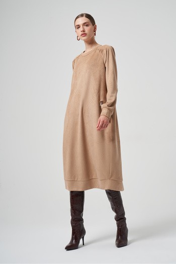 MissWhence Velvet Tunic Style Dress
