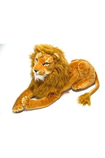 ADEL OYUNCAK 50 Cm Plush Lion Tail Toy - Reclining Design