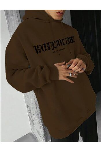 AFROGİYİM Unisex Place Of Interets Printed Oversize Hoodie