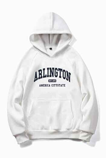 AFROGİYİM Φούτερ με κουκούλα Unisex Arlington American City State με στάμπα