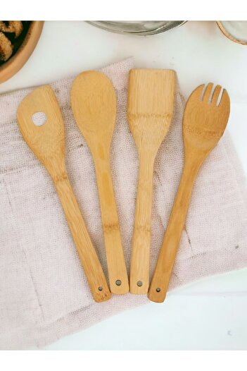 Best Choice 4-Piece Bamboo Spoon Set