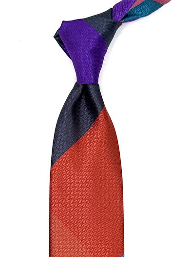 Kravatkolik Colorful Dot Pattern Patchwork Tie - Kk12814
