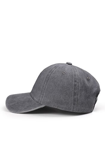 BlackBörk Vintage (ESKİTME) Baseball Unisex Aslan - 9 Gri Şapka (CAP)