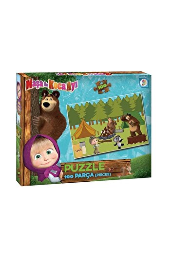 LAÇO Maşa Ve Koca Ayı 100 Parça Puzzle