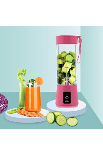 pazariz A Kalite 400ml Şarjlı Taşınabilir Buz Kırabilir Smoothie Blender Meyve Sıkacağı