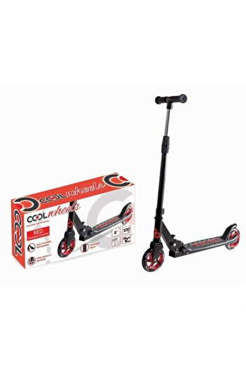Scooter Cool Wheels 2 Tekerlekli Büyük Boy 8+ Yaş 100 Kg Taşır Kırmızı