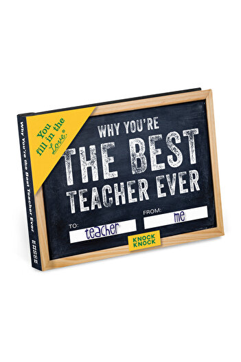Knock Knock Why Youre the Best Teacher Ever Book Fill in the Love Fillintheblank Book & Gift Jou