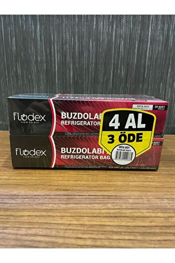 FLODEX Buy 4 Pay 3 Refrigerator - 20 Pieces X 4 (80 Pieces) Bags