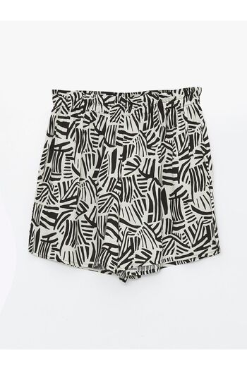 LC Waikiki Gemusterte Damen-Badeshorts – elastische Taille