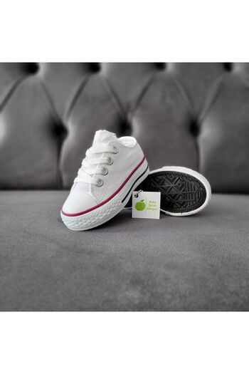elma bebe Unisex dívka chlapec dítě dítě krátké šněrovací plátěné plátěné tenisky sportovní boty