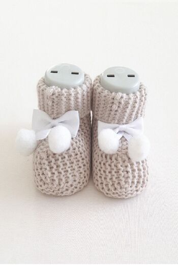 Gogo Baby Booties Knitted 0-6 Months