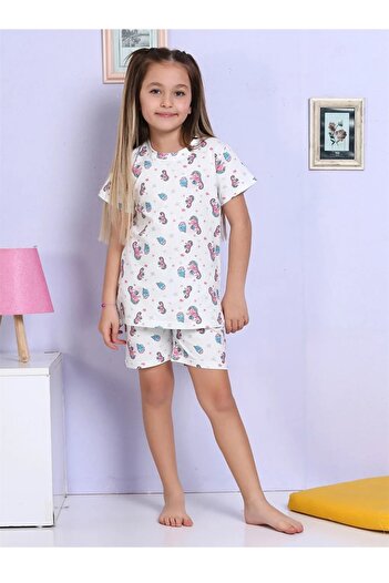 Little Pumpkin Girl's Pajama Set with Shorts