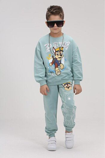 ÇocukçaGiy Boy's Tracksuit Set 2 strings Cotton oversize wide fit Paw Patrol 2-8 years