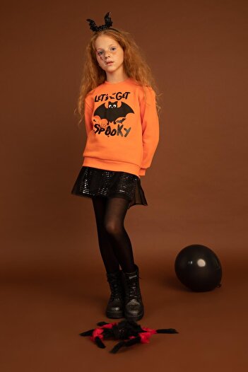 DeFacto Hallowen Themed Girl's Tulle Skirt - Y8951A622Wn